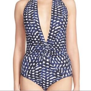 Robin Piccone Blue and White One Piece Swimsuit